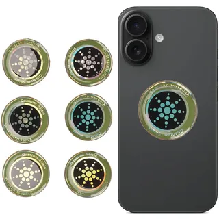 HURRISE HURRISE 6 Stück Strahlenschutz Aufkleber EMF Blocker – Effektiver Schutz vor Elektromagnetischer Strahlung für Handy, Laptop, Tablet & Elektronische Geräte(Silver)