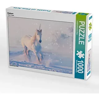 Calvendo Puzzle Einhorn 1000 Teile Puzzle quer | Lege-Größe cm Foto-Puzzle für glückliche Stunden