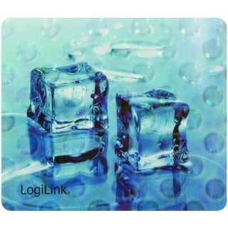 Logilink ID0152 Mauspad im 3D-Design mit Ice Cube-Motiv und Mikro-Strukturierte Oberfläche blau