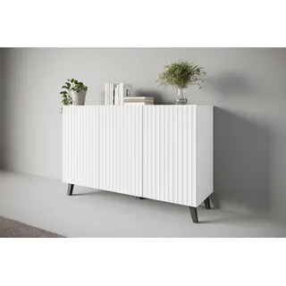 INOSIGN Sideboard »PHUKET«, (1 St.), Modernes Sideboard mit 6 Fächern, Breite 120 cm weiß