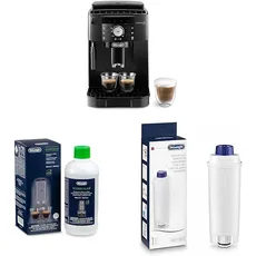 De'Longhi Magnifica S ECAM11.112.B, Kaffeevollautomat mit Milchaufschäumdüse + Original EcoDecalk DLSC 500 Entkalker Wasserfilter DLSC002