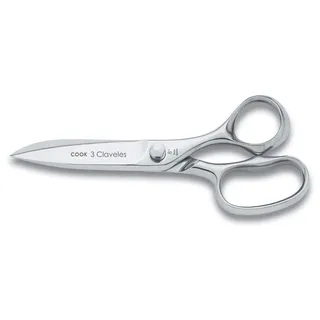 3 Claveles Prof Professional Edelstahl Cook Line Kochschere für Fleisch, Fisch, Filet, Huhn, Wild, Pizza Micro Serrated Edge 8" - 20 cm Küchenzubehör