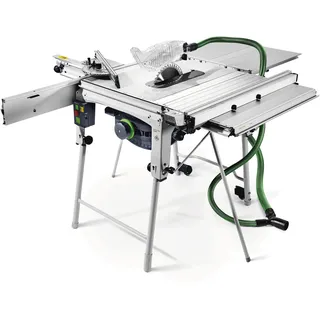 Festool Tischkreissäge TKS 80 EBS-Set 2200 W 240 V inkl. Sägeblatt, Schiebestock, Tischverlängerung, Tischverbreiterung, Winkelanschlag, Staubfangsack