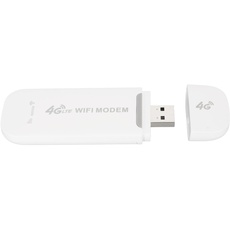 Entsperrter USB-Dongle für Mobiles Breitband, LTE-4G-USB-MODEM, WiFi-Hotspot, Tragbares Mobiles Drahtloses Netzwerk für Unterwegs, -Router, Standard-micro sim-Kartensteckplatz, Weiß