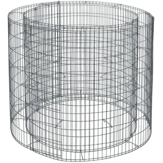 Bellissa Gabionen-Hochbeet Rund 92 x 92 x 80 cm