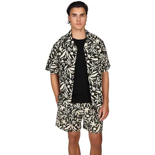 Brunotti Herren Sanni-Print Sommerhemd Feather Grey - L