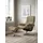 Relaxsessel Mayfair Mikrofaser 92 x 103 x 79 cm Braun mit Hocker