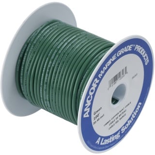 Ancor Other TINNED Copper Wire 6AWG (13MM2) Green 25FT DAN-1034, Multicolor, One Size