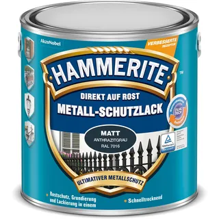 Hammerite Metall-Schutzlack Anthrazitgrau matt 2,5 l