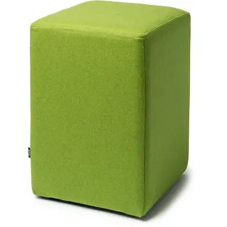 Hocker Pomp Ruhe & Raum grün, Designer Willi Hubor, 33x47.5x33 cm