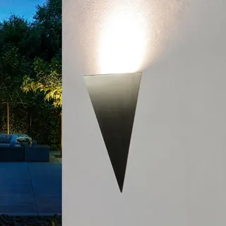 Wandleuchte Außenlampe LED 3000 K 220 Lm Edelstahl Modern Dreieck Terrasse Haus