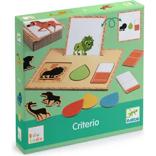 Djeco Criterio Lernspiel Kriterien-Matching-Spiel zum Sortieren & Kategorisieren lernen, 3-6 Jahre, für 1 Spieler