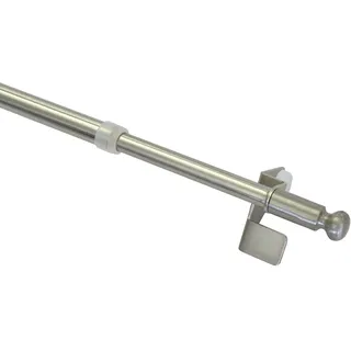 GARDINIA Klemmstange Filigrano Kugel 1-läufig Ø 10 mm 30 - 50 cm Silber/Weiß