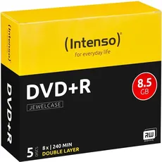Intenso DVD+R 8,5GB, 8x Speed, Double, Optischer Datenträger