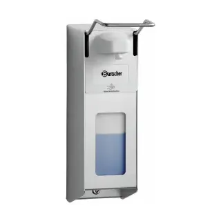 Bartscher Desinfektionsspender PS 1L-W, Desinfektionsspender zur Wandmontage mit 1 Liter Fassungsvermögen, 1 Stück