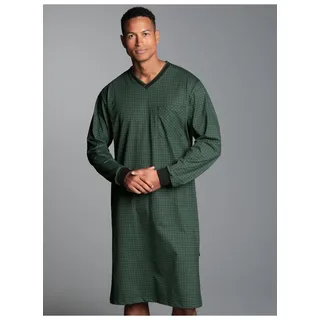 TRIGEMA Nachthemd Allover-Retro-Print Grün XL