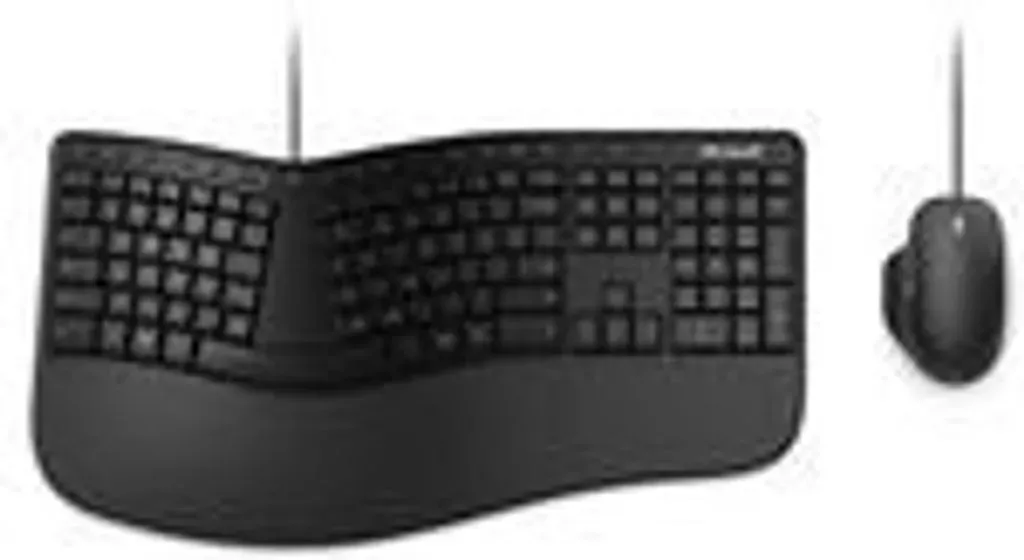 Bild von Ergonomic Desktop Tastatur Maus enthalten USB Schwarz