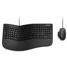 Bild Ergonomic Desktop Tastatur Maus enthalten USB Schwarz