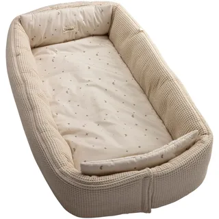 Sterntaler Babynest Ente Edda Lou zum Wenden, Kuschelnest für Neugeborene, als Krabbeldecke nutzbar,