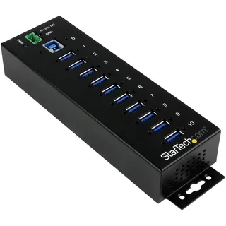 Startech 10 Port USB 3.0 Hub - Black