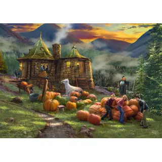 Schmidt Spiele 58660 Wizarding World, Harry Potter, Hagrid‘s Hut, Thomas Kinkade, 1000 Teile Puzzle