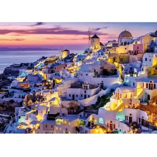 Puzzle 1500 Teile, Santorini Sonnenuntergang, Collection Évasion, Erwachsene und Kinder ab 14 Jahren
