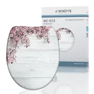 Schütte WC Sitz mit Absenkautomatik Motiv Blumen