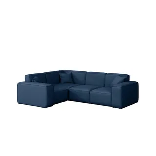 Kaiser Möbel Gartenecksofa L-form Malibu Stoff Odyssey Marineblau Links , Blau , Holz , 181x73x246 cm , Gartenmöbel, Loungemöbel, Gartensofas & Loungesofas