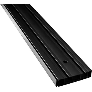 Gardinenschiene SN DECO GROUP "Vorhangschiene SH (2)" Gr. 1, schwarz, L:120cm T:7,7cm, Kunststoff, Gardinenstangen, Gardinenschiene