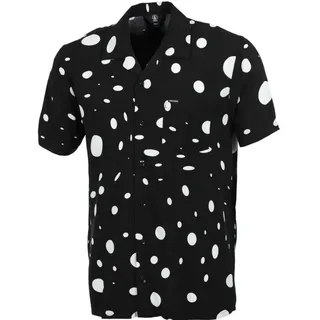 Volcom Herren Hemd Embertone schwarz weiß - S