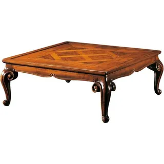 Quadratish Couchtisch Luxus Sofa Beistell Tische Holztisch Luxus Hotel Möbel - Braun