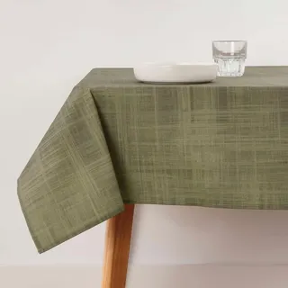 Belum Tischdecke, schmutzabweisend, Größe 100 x 80 cm, extraweich, Farbe Desert Salbei, 100, Stoff 100% Bio-Baumwolle, einfarbig