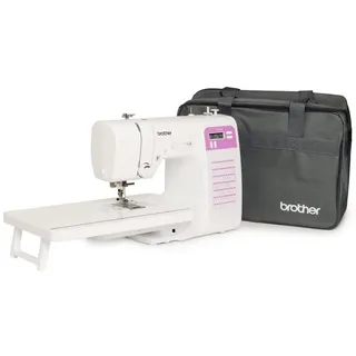 Brother CX70PES - Anschiebetisch + Nähtasche - Weiß
