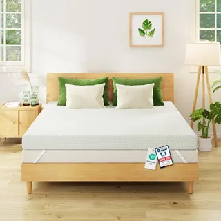 ESSENCE SLEEP Topper 100x200cm H2 7-Zonen für rückenschonenden Liegekomfort | 9cm Die schnelle Matratzen-Aufwertung für Gästebett, Jugendzimmer & Schlafsofa – rückenschonend & atmungsaktiv.