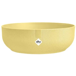 elho Jazz Bowl 28cm Blumentopf - Cream Yellow | Ø 27.5 x H 9 cm | Für den Innenbereich geeignet | 100% recycelter Kunststoff