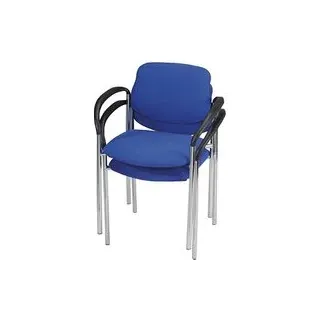 Nowy Styl Besucherstühle Styl blau Stoff, 2 St.