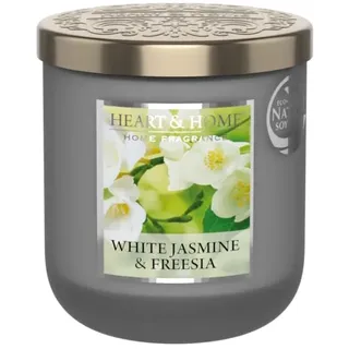 Heart and Home Freesia Jasmin Duftkerze 30 h weiß