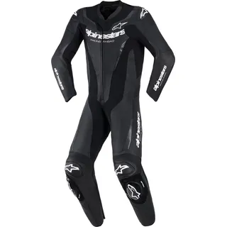 Alpinestars Gp Force V2, Lederkombi - Schwarz/Blau/Neon-Rot / 50
