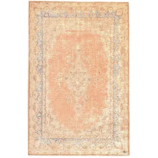 Tom Tailor Funky Orient Keshan Kurzflorteppich 48 x 70 cm rosa