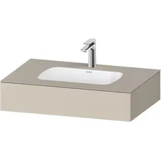 Duravit Qatego Einbauwaschtisch mit Konsole, 800x550x170mm, QA46900, Farbe: taupe supermatt