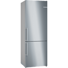 Bosch freistehend Kühl- und Gefrierkombination (C, 440 l, 2030 mm hoch, freistehend, No Frost (verminderte Eisbildung), Inox-antifingerprint)