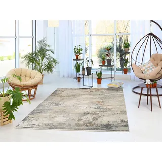 OCI DIE TEPPICHMARKE Teppich »IMPRESSION GALAXY« rechteckig 5 mm Höhe Vintage, feine Fransen, leichter Glanz durch Viskose, Wohnzimmer, beige