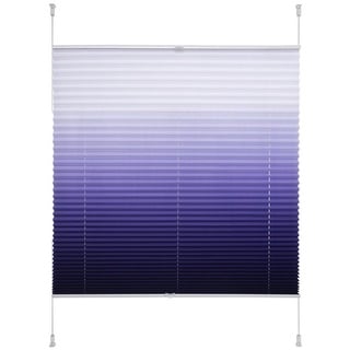 Klemmfix Plissee verspannt 60 x 130 cm blau