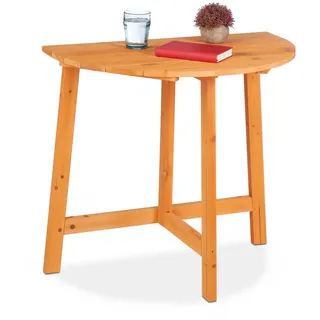 Relaxdays Klapptisch 80 x 50 x 74 cm Braun/Bronze