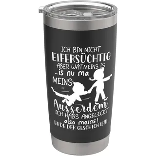 Ich Bin Nicht Eifersüchtig Spruch Ego Zicke Doppelwandiger Edelstahl-Thermobecher