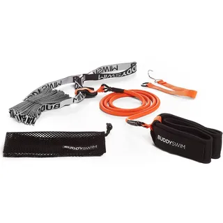 BUDDYSWIM Schwimmgürtel für statisches Schwimmtraining. Schwimmzubehör für Krafttraining mit elastischem Latexband, geeignet für Kinder, Amateure und Profis. Gestaltet für statisches Schwimmen.