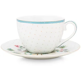 Pip Studio Jolie Dots Gold Tasse & Untertasse 0,28 l