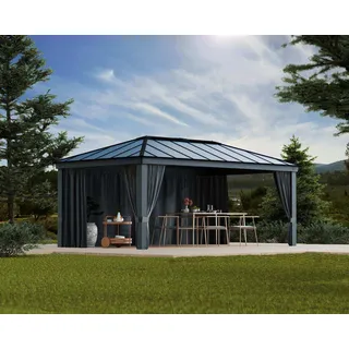 CANOPIA Seitenwand-Set für Pavillon Dallas 2 Stück 4,4 x 2,12 m Grau