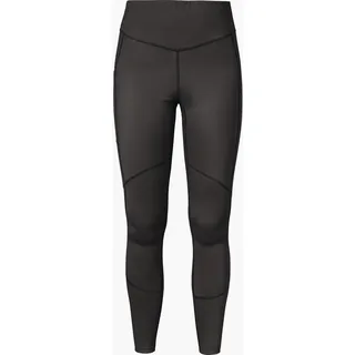 Schöffel Damen Tights Vikan L, Wanderleggings mit 4-Wege-Stretch für uneingeschränkte Bewegungsfreiheit, Outdoor Hose mit elastischem Bund und Oberschenkeltasche, Asphalt, 40