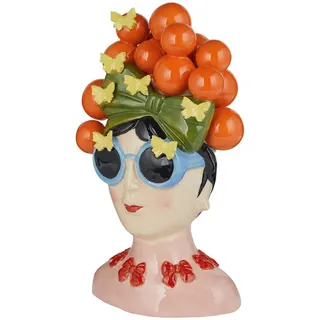 Butlers Deko-Statue Arancia , Multicolor , Keramik , 16x37x21 cm , Dekoration, Dekofiguren & Skulpturen, Dekoobjekte